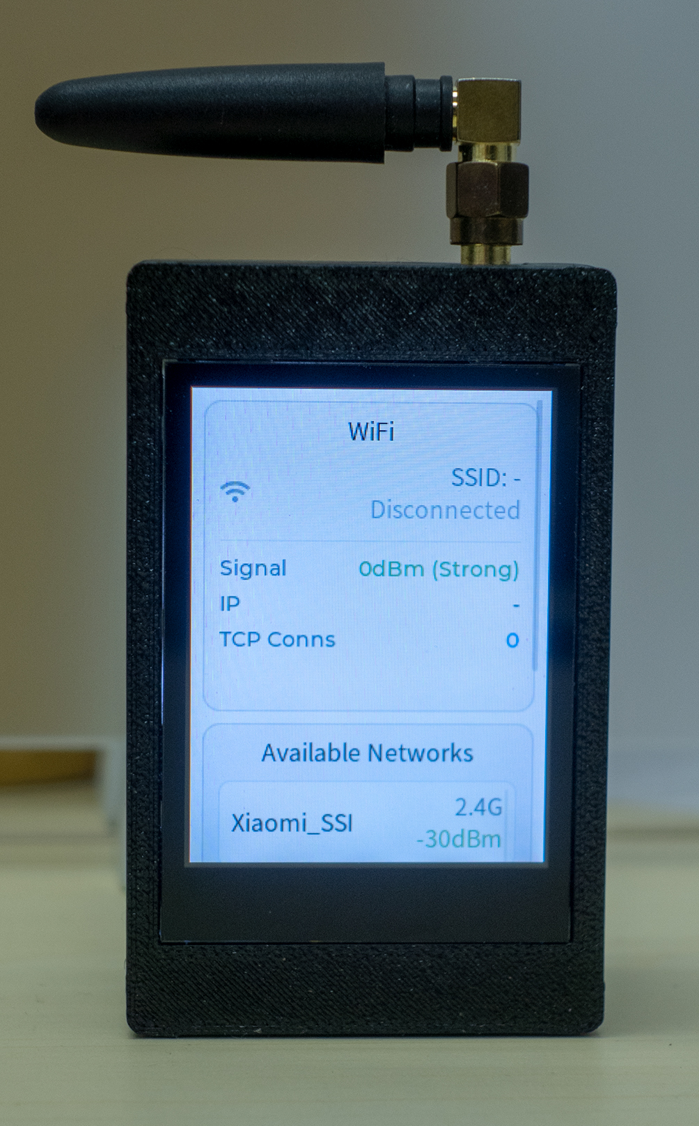 UPort WiFi 可用网络列表界面